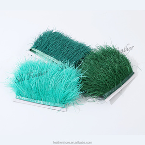 Múltiples Colores en Stock, Adorno de Encaje con Plumas de Avestruz de 8-10cm, 1 Capa, Flecos de Avestruz de Buena Calidad para Decoración de Vestidos Hechos a Mano - Product Image 3