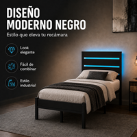 Offre Spéciale – Cadre de Lit Flottant en Fer avec Support Robuste, Lumières LED RGB et Télécommande – Idéal pour Chambre à Coucher