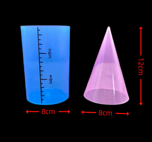 อุปกรณ์การสอนเรขาคณิตเชิงคณิตศาสตร์ สำหรับการสาธิตปริมาตรและพื้นที่ผิวทรงกระบอกและทรงกรวย - Product Image 3