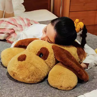 Coussin chauffant personnalisé pour chien, grand, chaud, micro-ondable, super doux, en peluche longue, blanc, avec rembourrage en coton PP lesté, 60 cm, mignon