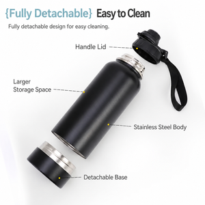 Botella Termo de Acero Inoxidable de 25oz/32oz con Asa, Tapa y Fondo Oculto para Deportes, Viajes y Actividades al Aire Libre - Product Image 6