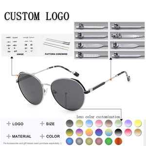 Gafas de sol tipo ojo de gato para mujer, lentes degradadas con montura completa, montura de oro rosa, detalles en azul, protección UV - Product Image 3