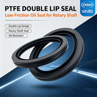 Joint d'étanchéité double lèvre en PTFE pour arbre, joint rotatif robuste pour vérin hydraulique, tige de piston, équipement, joints standard