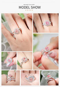 Anillo de Diamantes Cultivados en Laboratorio con Certificado IGI, Diseño Personalizado Xingyue, Clásico, para Compromiso o Boda, para Hombre y Mujer, Oro de 18k, Gema Rosa, Regalo - Product Image 5