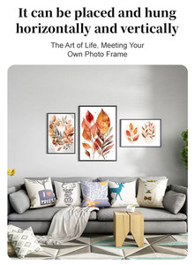 Wholesale Solid Wooden Family Photo <strong>Frame</strong> Wall Decor <strong>A2</strong> Custom <strong>Black</strong> White Poster Picture Wood <strong>Frame</strong> Models - Product Image 3