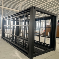 Structure de maison conteneur modulaire extensible en acier haute résistance pour la construction, 20 pieds, 30 pieds