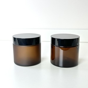 120g Clear <b>Glass</b> Jars Black Plastic Lids Pressed Foam Liner Empty Cosmetic Storage Containers Non-BPA Cream 500ml Sealed Storage - Product Image 2