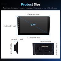 Autoradio Android Podofo 9 pouces 2+32 Go, lecteur stéréo, Carplay et Android Auto sans fil, GPS, Wifi, SWC, USB, OEM/ODM, vente en gros