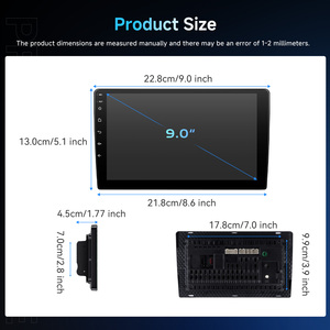Autoradio Android Podofo 9 Pollici 2+32GB, Lettore Stereo con Carplay Wireless, Android Auto, BT, GBS, SWC, USB, OEM/ODM, Vendita all'Ingrosso - Product Image 5