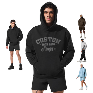 Sweat-shirt en molleton personnalisé en coton polyester brodé à la machine, décontracté - Product Image 1