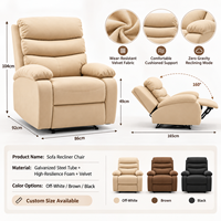 Canapé inclinable de salon moderne simple et ajustable, sofa de relaxation, offre spéciale