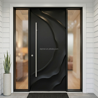 Portes pivotantes en acier pour maison principale en Australie porte d'entrée au design irrégulier avec porte d'entrée extérieure moderne sécurisée