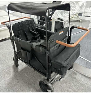 カスタム高級軽量ヘビーデューティー大型ホイールアルミ製折りたたみ式ベビーワゴン子供用屋外用カート - Product Image 3