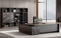 Table de bureau moderne à succès, mobilier de bureau, table en forme de L avec retour latéral