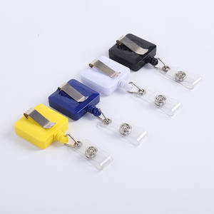 โรงงานขายส่งคุณภาพสูง Square Shape ID Card ชื่อ <span class=keywords><strong>Badge</strong></span> HolderRretractable <span class=keywords><strong>Badge</strong></span> <span class=keywords><strong>Reel</strong></span> - Product Image 2