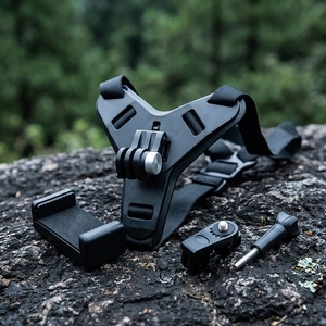 Support de fixation de casque en ABS résistant aux chocs avec rotation à 360 degrés, support de caméra stable compatible avec les caméras sportives Action3/4/5 - Product Image 1