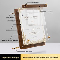 Présentoir de table pivotant en acrylique pour menus A4, listes de prix, signalisation publicitaire pour cafés, salons de thé, restaurants haut de gamme et usage domestique