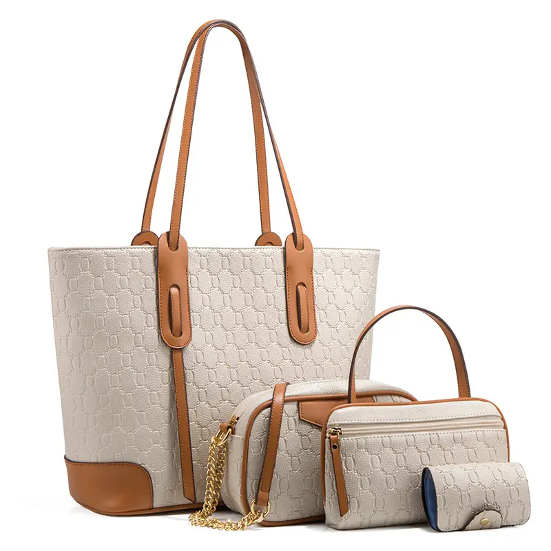 2024 Новая модная большая сумка-тоут, трендовая сумка через плечо, сумка через плечо, четыре комплекта, женская сумка для матери и сына