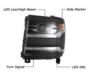 Faros Delanteros LED Completos de 12V para Automóvil, Color Negro, para Chevrolet <span class=keywords><strong>Silverado</strong></span> 1500 2016 <span class=keywords><strong>2018</strong></span> OE 87818229, <span class=keywords><strong>Precio</strong></span> de Fábrica - Product Image 5