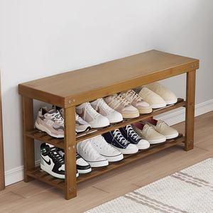 Meubles de rangement en bambou pour maison salon chambre banc à chaussures - Product Image 4