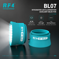 Mikroskop Stereo Industri RF4 RF-BL07 Lampu LED Sumber Cahaya Terintegrasi Lensa Objektif Bahan Plastik Perbaikan Ponsel
