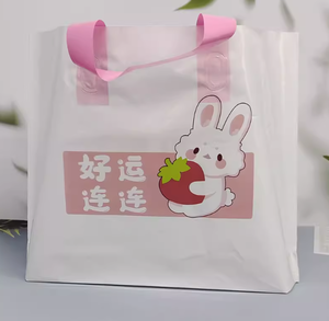 Zd nhà máy bán buôn <span class=keywords><strong>Frosted</strong></span> PE Nhựa Tùy Chỉnh in dày mua sắm bao bì túi cho thời trang cửa hàng quần áo - Product Image 5