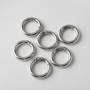 Zhubi vòng hợp kim kẽm Móc chìa khóa kim loại vàng hồng bạc giữ lại vòng tròn vòng chìa khóa kết nối tự làm dây chuyền điện thoại - Product Image 6