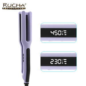 Lisseur à cheveux professionnel à planchas de couleur personnalisée, fer à lisser en titane - Product Image 6