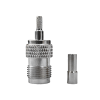 Connecteur coaxial TNC-C-K1.5 à prix d'usine, connecteur femelle TNC nickelé à sertir pour câbles RG174 RG316