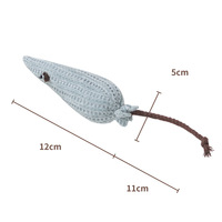 Jouet interactif pour chat, durable, à mâcher, bâtonnet en coton pour chat, jouet doux pour animaux de compagnie pour chats