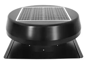 Ventilateur de toit solaire avec extracteur d'énergie verte 25W pour la maison Ventilateur de ventilation par panneau solaire Ventilation de grenier électrique rechargeable