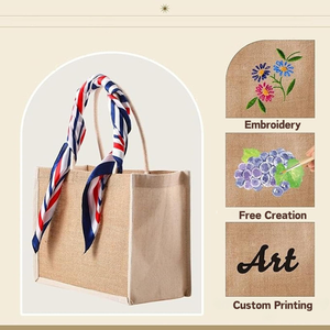 Túi tote bằng vải bố tự thiết kế bán buôn, kiểu gấp, khóa kéo, quai xách dây dài, hàng OEM, quà tặng, túi mua sắm - Product Image 2