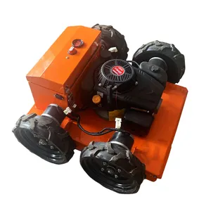 Mesin pemotong rumput otomatis ATV Robot Zero Turn elektrik Mini CE pabrik mesin pemotong rumput bensin penggerak 4 roda dan suku cadang