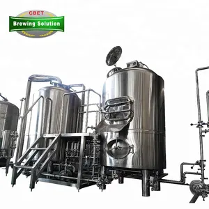 Stainless Steel pemanas uap listrik Brewhouse 500l 800L kerajinan bir peralatan pembuat bir mesin pembuat bir pemasok