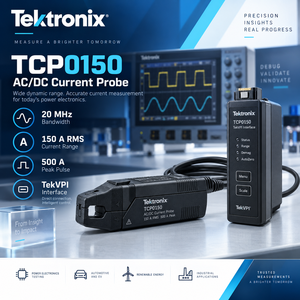 เทคโทรนิกซ์ TCP0150 150A โพรบวัดกระแสไฟฟ้า 20MHz TekVPI 500A พัลส์ สีดำ ผลิตในสหรัฐอเมริกา - Product Image 3