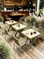 Ensembles de meubles modernes en rotin et aluminium pour l'extérieur : chaises de café et de restaurant, tables et canapés pour la vente en gros