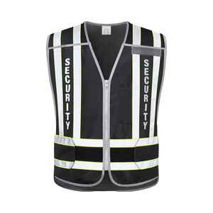 ANSI Class <span class=keywords><strong>2</strong></span> Reflektierende Sicherheits weste Neues Design Schwarz Konstruktion Klett verschluss Benutzer definiertes Druck logo - Product Image 1