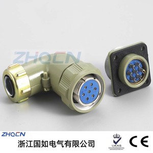 Zhocn Aviation Plug Male 4P Yd28k Tryd28j Tr Circular Connector Right Angle - Product Image 1