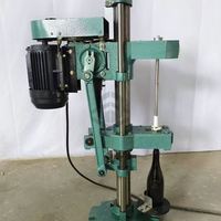 Machine semi-automatique de pose et de pressage de bouchons souples pour bouteilles de vin rouge, prix usine