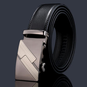 بسعر الجملة حزام رجالي مخصص لون أسود مع إبزيم معدني لإخفاء البقر مادة أرخص خيار - Product Image 5