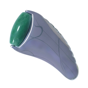 Popular Selling 100% Natural Zinc Alloy Handle Green Aventurine <b>Jade</b> <b>Roller</b> for face - Product Image 6