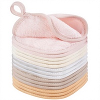 YSD 1 pièce de lingettes démaquillantes réutilisables en microfibre ultra douce pour le visage, tous types de peau, 5 x 5 pouces, multicolores
