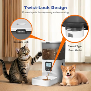 Distributeur automatique de nourriture pour chats et chiens avec caméra vidéo WiFi, enregistreur vocal intelligent pour animaux de compagnie, distributeur automatique de nourriture pour chat et chien - Product Image 4