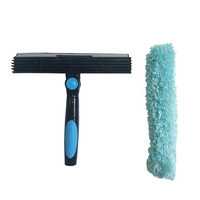 Raclette pivotante et épurateur de vitres en microfibre, raclette de vitres et nettoyeur de vitres, Kit de lavage de vitres léger