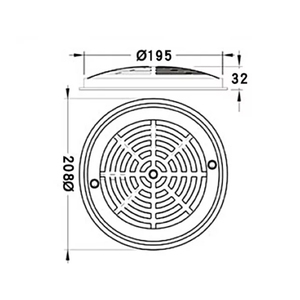 Couverture de drain principal ronde pour <span class=keywords><strong>piscine</strong></span>, drain de sol en <span class=keywords><strong>plastique</strong></span>, gouttière, accessoires de <span class=keywords><strong>piscine</strong></span> - Product Image 3