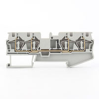 ST4-QUATTRO 2-in-2-Out 4-Leiter DIN-Schienen-Federklemmenblock Elektrischer Drahtverbinder