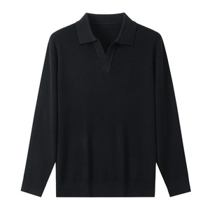 Maglione Old Money da <span class=keywords><strong>Uomo</strong></span>, Pullover Invernale in <span class=keywords><strong>Lana</strong></span> Merino, Maglioni Premium in <span class=keywords><strong>Lana</strong></span> Lavorata a <span class=keywords><strong>Maglia</strong></span>, Collo a Polo, Manica Lunga - Product Image 3