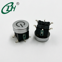 Mini-interrupteur tactile LED 6x6mm avec bouton-poussoir LED SMD, terminal 1NO, personnalisation de divers logos sur les capuchons de boutons