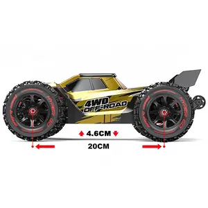 MJX Hyper Go 14210 2S 3S LiPO 1/14 lampu Led RTR Diecast Remote Control RC mainan Truggy untuk penggemar hobi balap