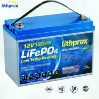 Batterie de chariot élévateur au phosphate de fer et de lithium de qualité supérieure, cycle profond, 12V 120AH, pour centre de distribution, longue durée de vie, CE FCC RoHS OEM ODM